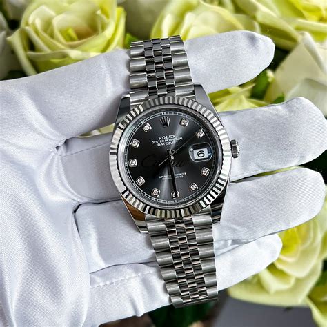 rolex datejust 41 gold diamond|Rolex Datejust 41 white gold.